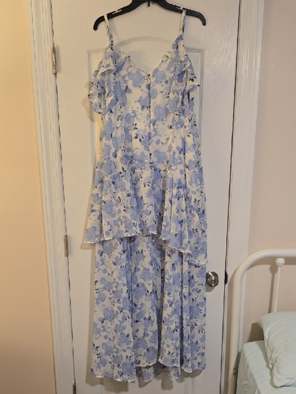 torrid Blue Floral Ruffle Dress - Picture 3 of 3